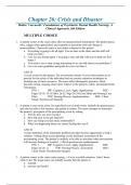 Chapter 26: Crisis and Disaster |Halter: Varcarolis’ Foundations of Psychiatric Mental Health Nursing: A Clinical Approach, 8th Edition