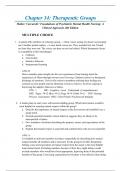 Chapter 34: Therapeutic Groups  |Halter: Varcarolis’ Foundations of Psychiatric Mental Health Nursing: A Clinical Approach, 8th Edition