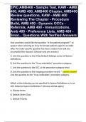 EPIC AMB400 - Sample Test, KAW - AMB 400, AMB 400, AMB400 Chapter, AMB400 Review questions, KAW - AMB 400 Reviewing The Chapter - Procedure Build, AMB 400 - Dynamic OCCs - Referrals, AMB 400 - Immunizations, Amb 400 - Preference Lists, AMB 400 - Smar... Q