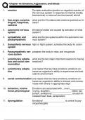 Test Bank for Behavioral Neuroscience, 9th Editio by Marc Breedlove, Neil Watson Chapter 15 Emotions, Aggression, and Stress