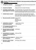 Test Bank for Behavioral Neuroscience, 9th Editio by Marc Breedlove, Neil Watson Chapter 4 The Chemistry of Behavior Neurotransmitters and Neuropharmacology