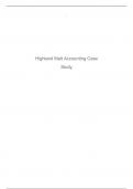 Highland Malt Accounting Case Study ACCOUNTING POLICY CHOICES IN FINANCIAL STATEMENTS, Highland Malt Accounting Policy Choices in Financial Statements Case Study