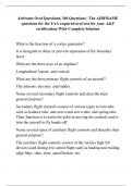 Airframe Oral Questions| 360 Questions | The AIRFRAME questions for the FAA required oral test for your A&P certification| With Complete Solution