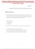 Test Bank For A Preface To Marketing Management 15th Edition By Paul Peter, James Donnelly (All Chapters, 100% Original Verified, A+ Grade) 