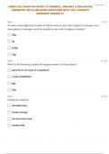 CHEM-120:| CHEM 120 INTRO TO GENERAL, ORGANIC & BIOLOGICAL CHEMISTRY WITH LAB EXAM 3 QUESTIONS WITH 100% CORRECT ANSWERS| GRADED A+