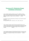 Parenteral (IV) Medications Dosage Calculation 3.0 Parenteral