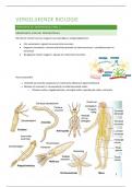 Samenvatting zenuwstelsel deel 1 -  Vergelijkende biologie (E05C2A)