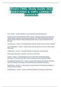 Illinois CWEL Study Guide 2024 QUESTIONS & 100% CORRECT ANSWERS