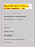 Jean Inman Domain 1 (Principles of  Dietetics) Topic A (Food Science and   / 2024-25 Exam board exam predictions. APPROVED/ Nutrient Composition of Food),