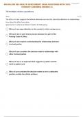 NR-306:| NR 306 HEALTH ASSESSMENT EXAM 1 QUESTIONS WITH 100% CORRECT ANSWERS| GRADED A+