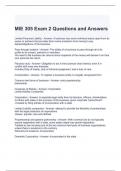 MIE 305 Exam 2 Questions and Answers