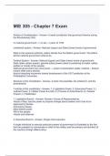 MIE 305 - Chapter 7 Exam with correct Answers