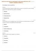 NR-306:| NR 306 HEALTH ASSESSMENT FINAL - Cal Poly  WITH 100% CORRECT ANSWERS| GRADED A+ 