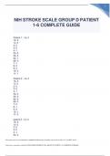 NIH STROKE SCALE GROUP D PATIENT 1-6 COMPLETE GUIDE