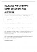 REVIEWED ATI CAPSTONE EXAM QUESTIONS AND ANSWERS