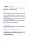 CAMRT Study Set Questions with correct Answers 2024/2025( A+ GRADED 100% VERIFIED).