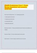 PDHPE Preliminary Core 1: Exam  Review Questions and answers,  VERIFIE/ 2024-25 Exam board exam predictions. APPROVED/ D/