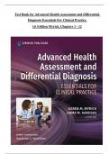 TEST BANK For Advanced Health Assessment and Differential Diagnosis Essentials for Clinical Practice 1st Edition Myrick, Verified Chapters 1 - 12, Complete Newest Version