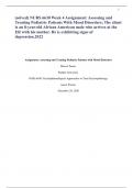 (solved) NURS 6630 Week 4 Assignment: Assessing and Treating Pediatric Patients With Mood Disorders; The client is an 8-year-old African American male who arrives at the ER with his mother. He is exhibiting signs of depression.2022