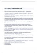 2024 LATEST Insurance Adjuster Exam