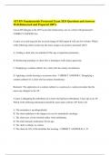 ATI RN Fundamentals Proctored Exam 2024 Questions and Answers Well-Rehearsed and Prepared 100% 