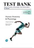 Test Bank - Human Anatomy and Physiology, 12th Edition (Marieb, 2023)