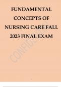 ATI FUNDAMENTALS PROCTOR EXAM 2019/ FUNDAMENTALS PROCTORED EXAM QUESTIONS AND 100% CORRECT ANSWERS |ALREADY GRADED A++|UPDATED 2022/2023  90% PASS RATE GUARANTEE  REAL EXAM QUESTIONS  100% CORRECT ANSWERS  100%COMPLETE DOCUMENT UPDATED 2022/2023 [NGN