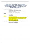 MARYVILLE NURS 612(ADVANCED HEALTH ASSESSMENT) EXAM 2 STUDY GUIDE/ QUESTIONS WITH VERIFIED CORRECT ANSWERS LATEST UPDATE 2024/A+RATED