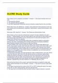 OLERE Study Guide