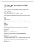 TEAS test A&P practice questions and answers 2024   Which of the following is associated with wound healing by primary intention?  A. Minimal scar tissue B. Prolonged healing time C. Formation of granulation tissue D. Contraction of wound edges - n/nA