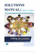 Solutions Manual for College Accounting A Practical Approach 14th Canadian Edition Jeffrey Slater, Debra Good