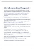 2024 UPDATED Intro to Explosive Safety Management