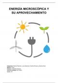 ENERGÍA MICROSCÓPICA Y SU APROVECHAMIENTO