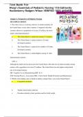 BEST REVIEW Test Bank For Wong’s Essentials of Pediatric Nursing 11th EditionBy Hockenberry Rodgers Wilson VERIFIED 100% ANSWER