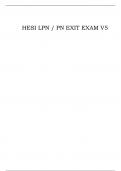 HESI LPN / PN EXIT EXAM V5