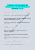 Introduction to General Organic and  Biological Chemistry KEY Questions and  CORRECT Answers