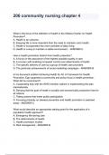 206 community nursing chapter 4 questions and answers 