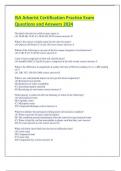 ISA Arborist Certification Practice Exam Questions and Answers 2024.