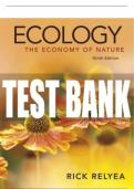 Test Bank For Ecology: The Economy of Nature - Ninth Edition ©2021 All Chapters - 9781319369323