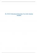 FL FTCE Professional Education Test with Absolute Solution