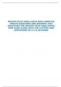 PRIVATE PILOT ORAL-CHECK RIDE COMPLETE UPDATE QUESTIONS AND ANSWERS 2024 QUESTIONS FOR PRIVATE PILOT ORAL/CHECK RIDE EXAM ALONG WITH THE SYSTEMS AND LIMITATIONS OF A 172 SKYHAWK