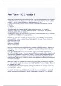 Pro Tools 110 Chapter 8 Exam Questions and Answers | 2024