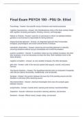 psych 100 crosby Exam Bundle