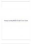 Portage Learning BIOD 152 A&P 2 Lab 1 Exam