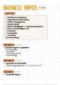 Summary -  Business Studies grade 12 ieb