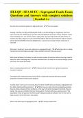 HLLQP - SFA 02 FC - Segregated Funds Exam Questions and Answers with complete solutions | Graded A+ 