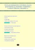 7F EXAM MOSQUITO CONTROL EXAM |  QUESTIONS & ANSWERS (VERIFIED) |  LATEST UPDATE | GRADED A+7F EXAM MOSQUITO CONTROL EXAM |  QUESTIONS & ANSWERS (VERIFIED) |  LATEST UPDATE | GRADED A+