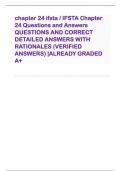 chapter 24 ifsta / IFSTA Chapter  24 Questions and Answers  QUESTIONS AND CORRECT  DETAILED ANSWERS WITH  RATIONALES (VERIFIED  ANSWERS) |ALREADY GRADED  A+ 