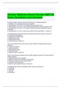 Nuclear Medicine Board Review NMTCB Exam Questions and Answers Graded A