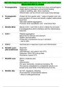 NSC 330: Drugs Treating Mild to Moderate Pain, Fever, and Inflammation Qs&As 2023-2024 A+ Graded